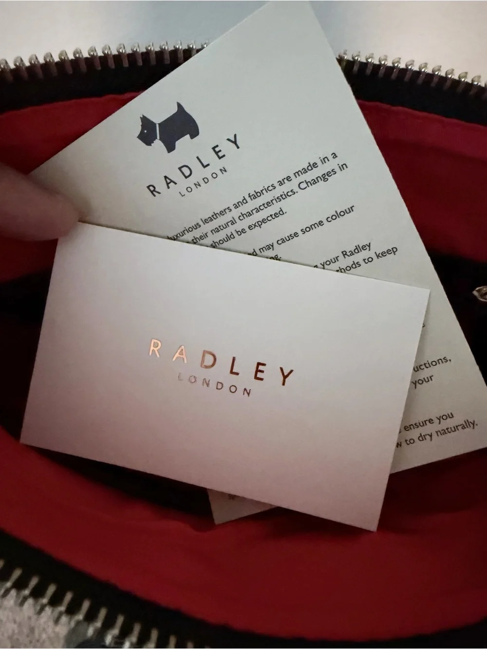 RADLEY LONDON Black & White Scottie Pattern Crossbody Bag